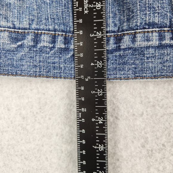 VTG Calvin Klein Jeans Classic Cropped Denim Jacket Medium Wash Women's Size XL - Picture 5 of 8